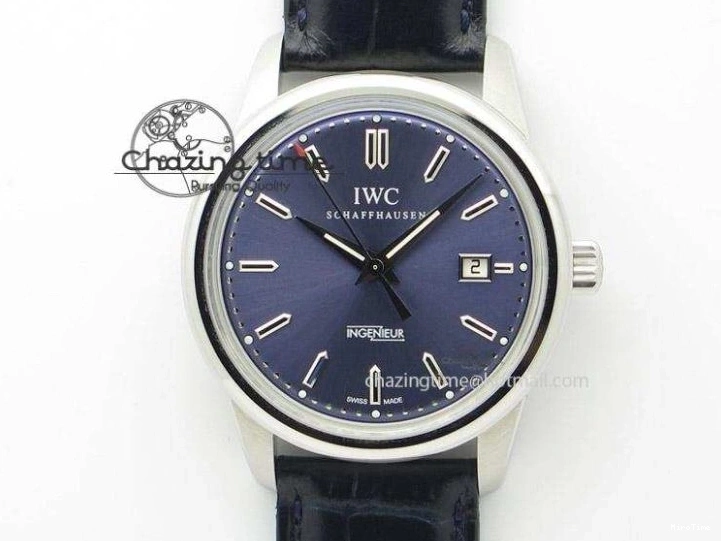 MIROTIME 0210 Thermal Ingeniuer St.Laurens SS Blue Dial MKF 1:1 V2 Best Edition On Black Leather Strap A 7353